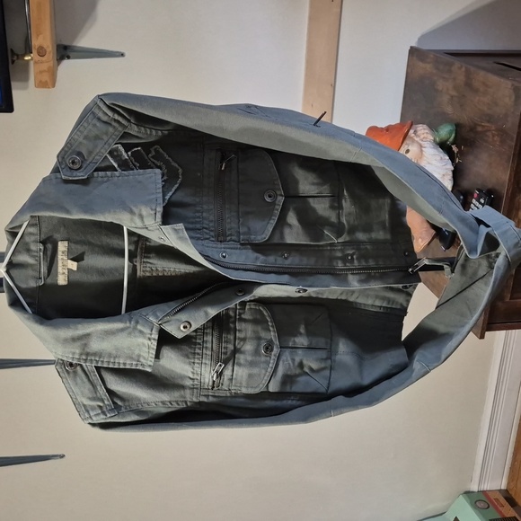 Urban life army green military crop jacket large - Picture 4 of 17